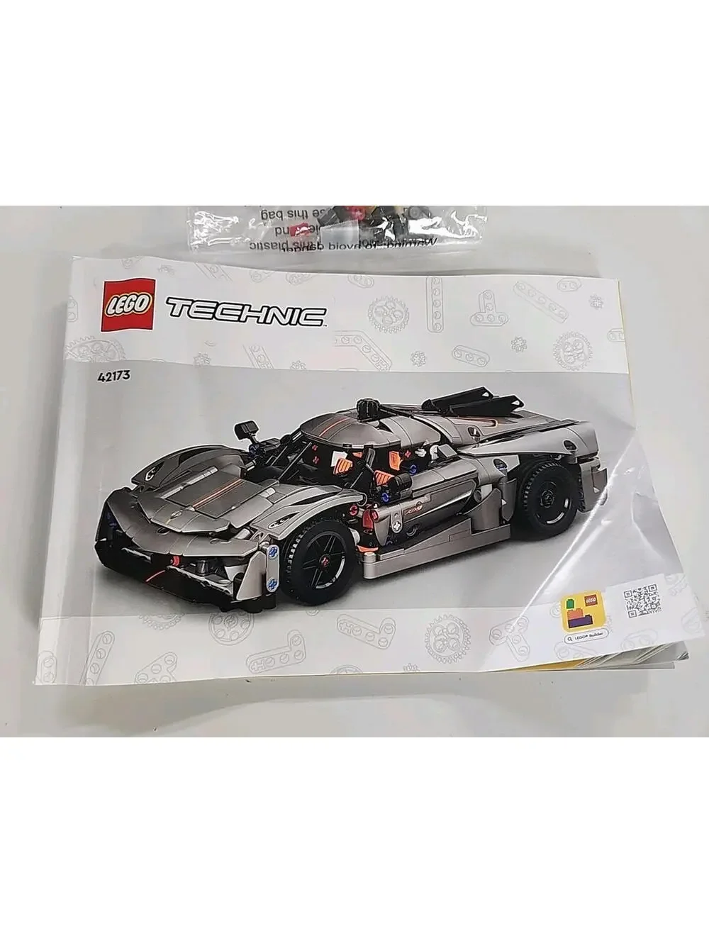 Lego Technic 42173 Koenigsegg Jesko Absolut Manual And Extra Bricks